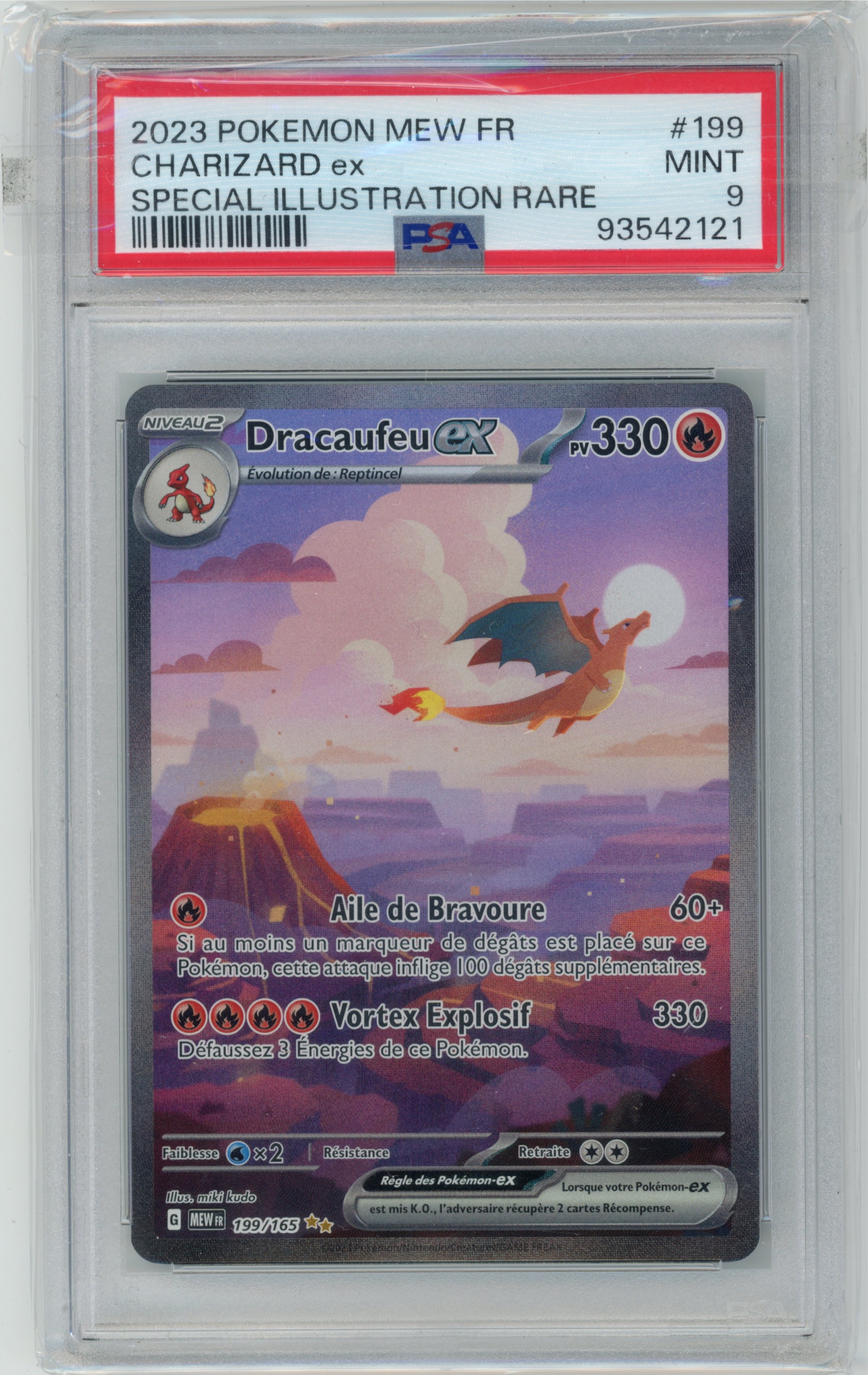 Dracaufeu ex 199/165 151 PSA 9 — recto