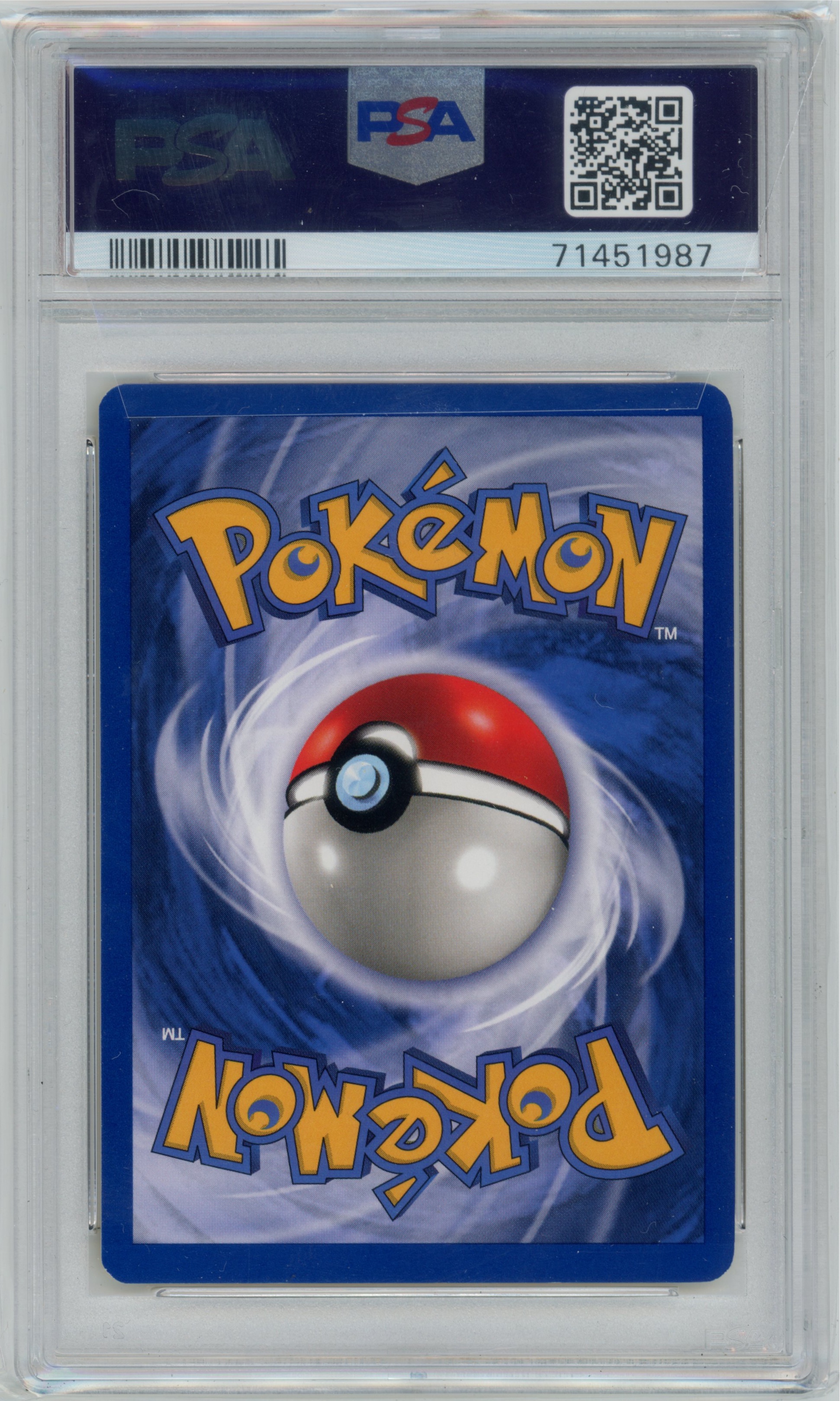Chansey 3/130 Base Set 2 PSA 9 — verso