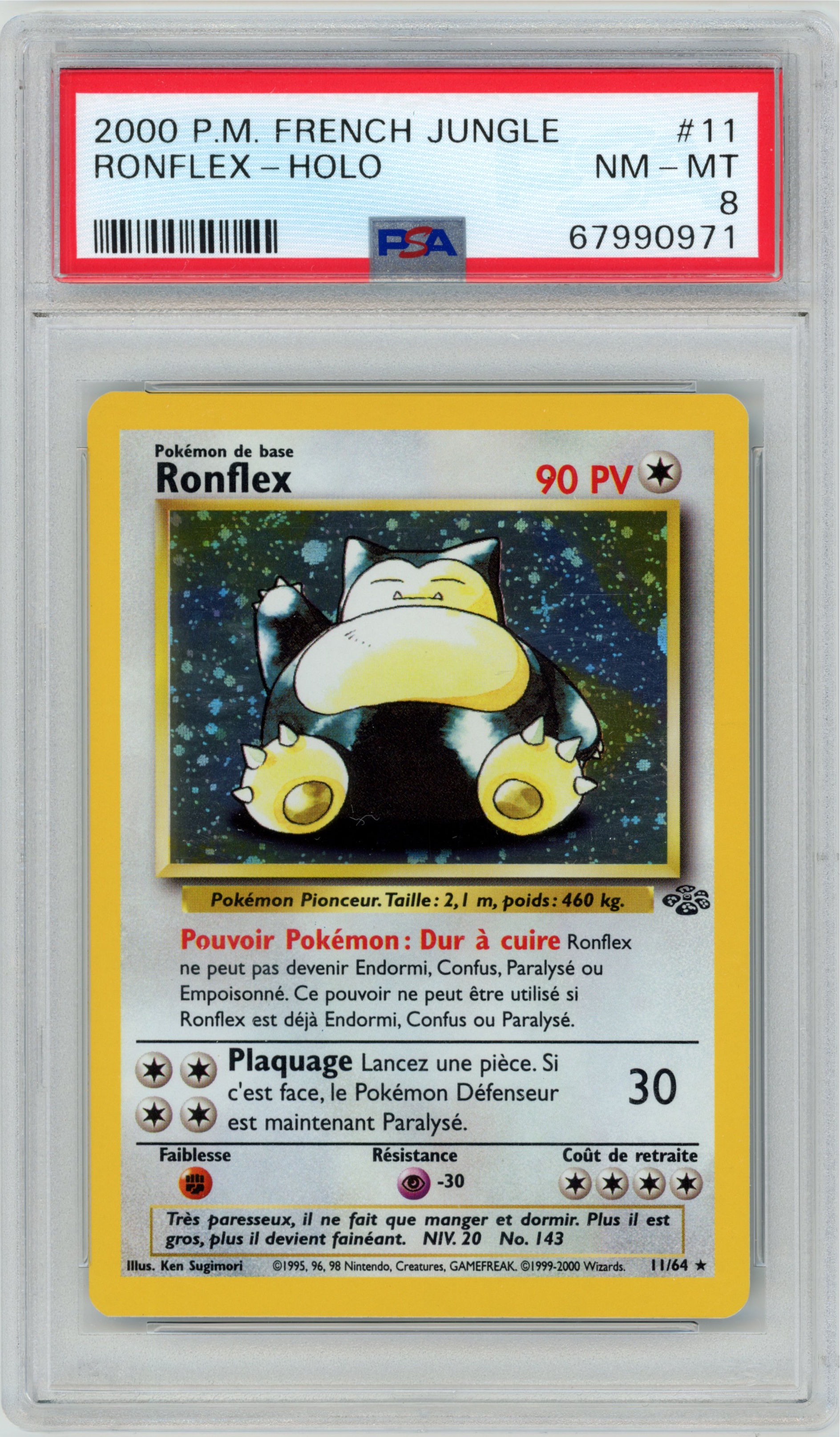 Ronflex 11/64 Jungle PSA 8 — recto