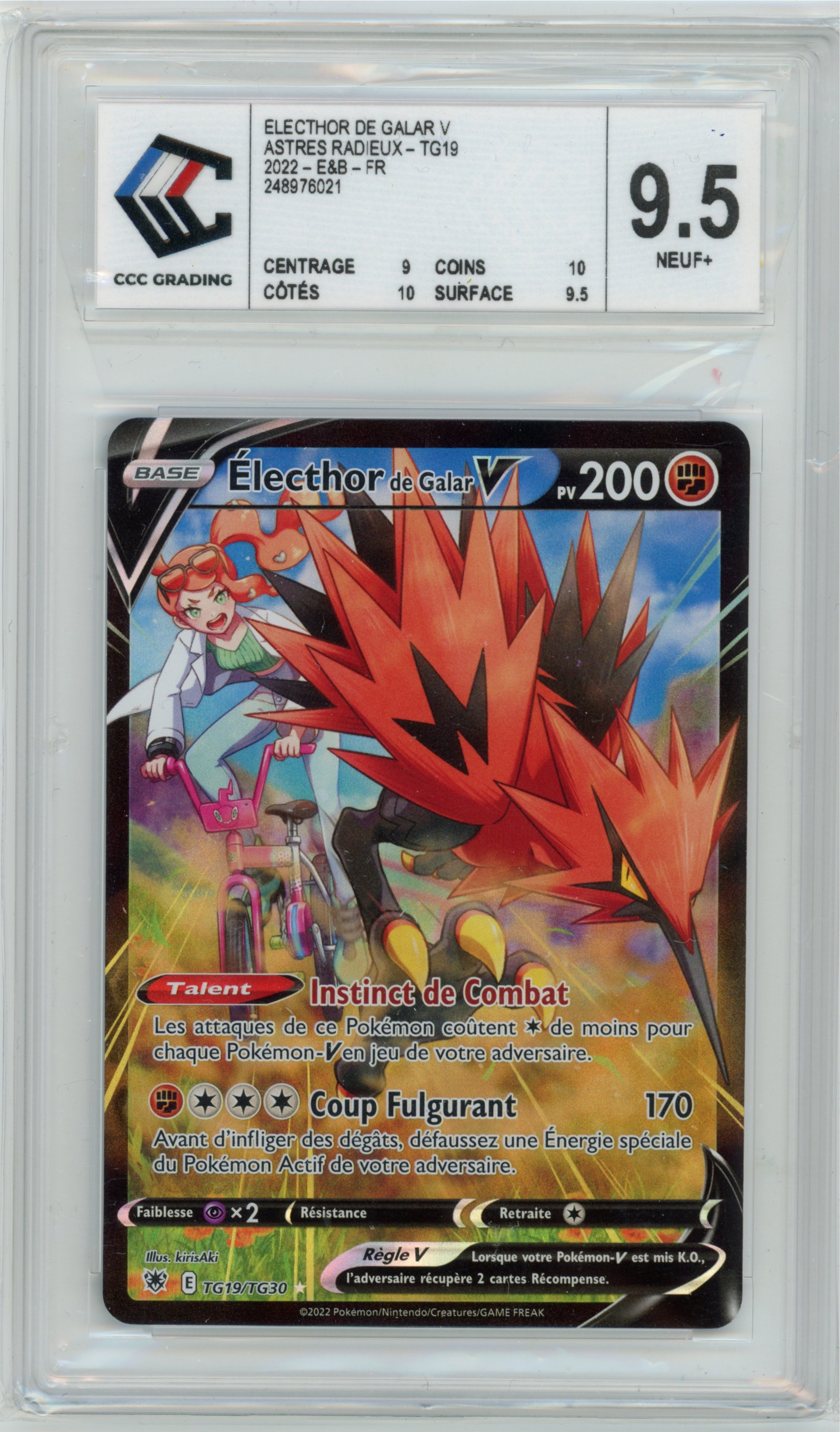 Électhor de Galar V TG19/TG30 TG19 CCC 9.5 — recto