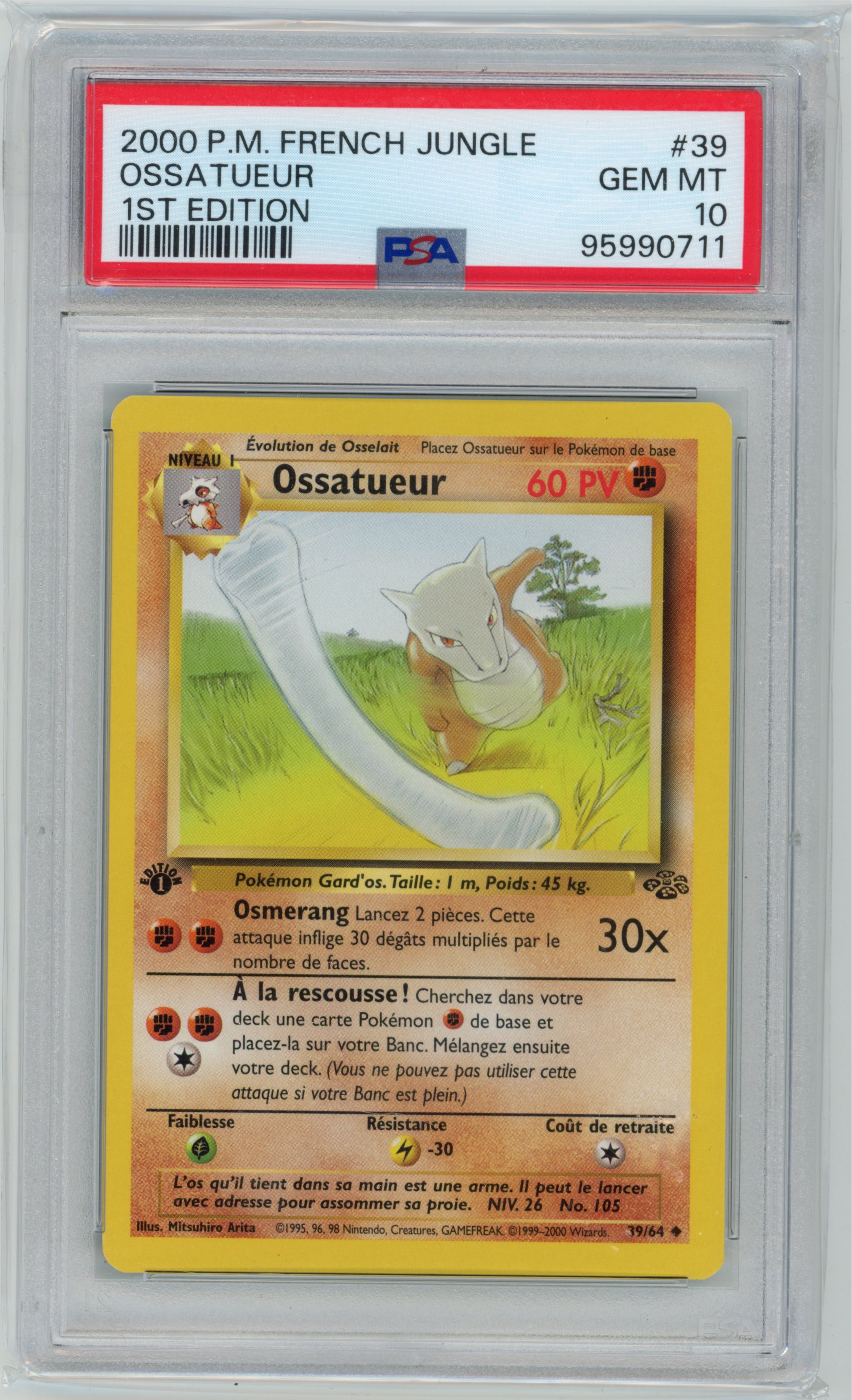 Ossatueur 39/64 Edition 1 Jungle PSA 10 — recto